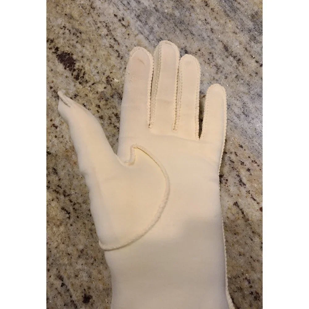 Vintage Size 6.5 Small Pale Yellow Stretch Cotton 8.5